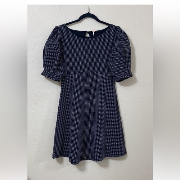 Free People Penelope Mini Puff Sleeve Fit & Flare dress size small - Picture 3 of 5